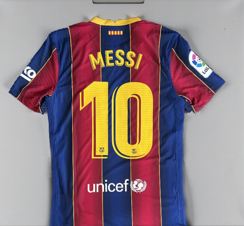 Barcelona 20/21 Messi #10 Home Jersey - Retro Edition