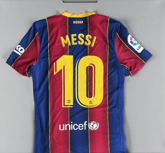 Barcelona 20/21 Messi #10 Home Jersey - Retro Edition